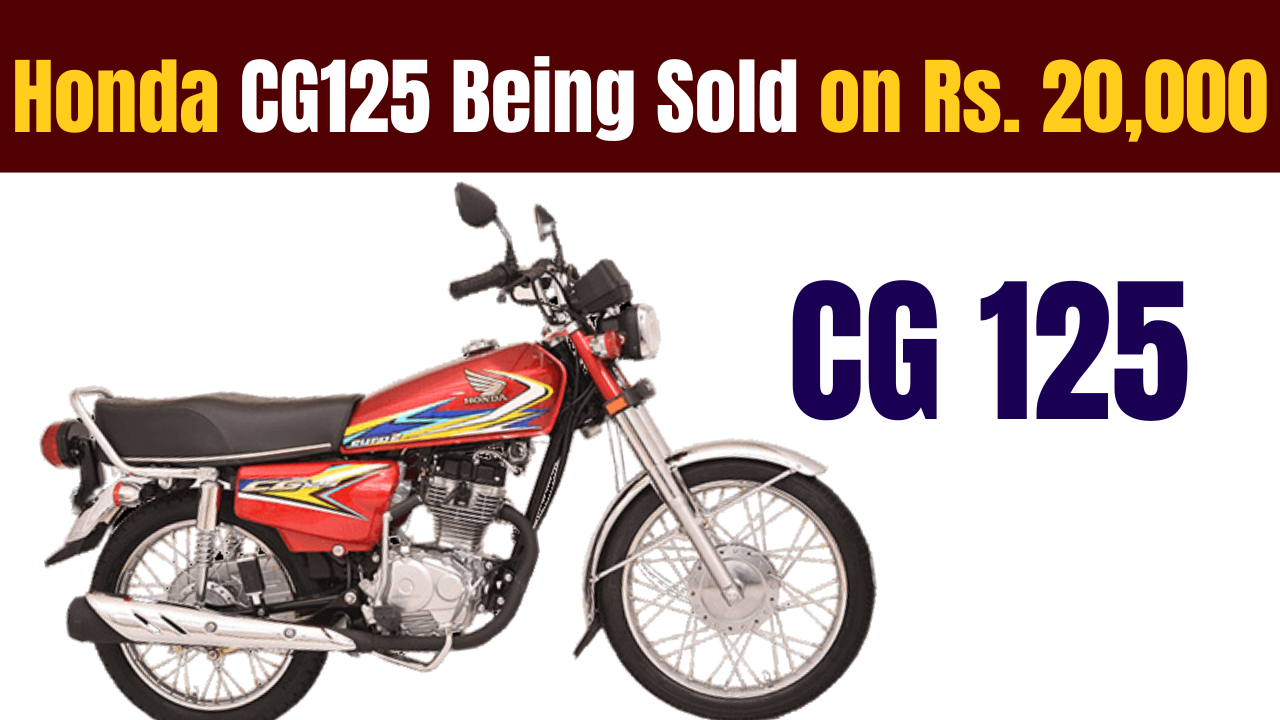 Honda CG125 Being Sold on Rs. 20000