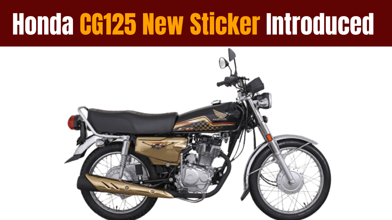 Honda CG125 New Sticker Introduced